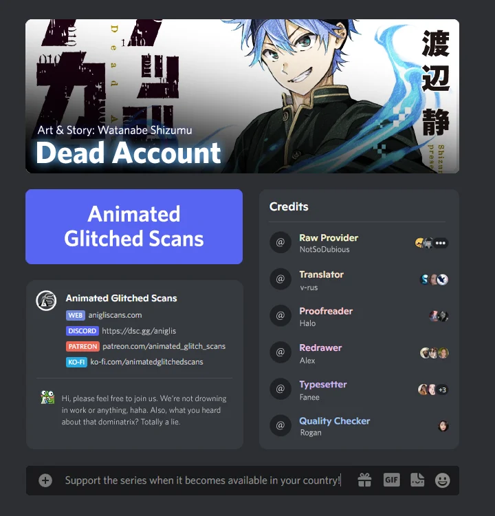 Read Dead Account EN Manga Online