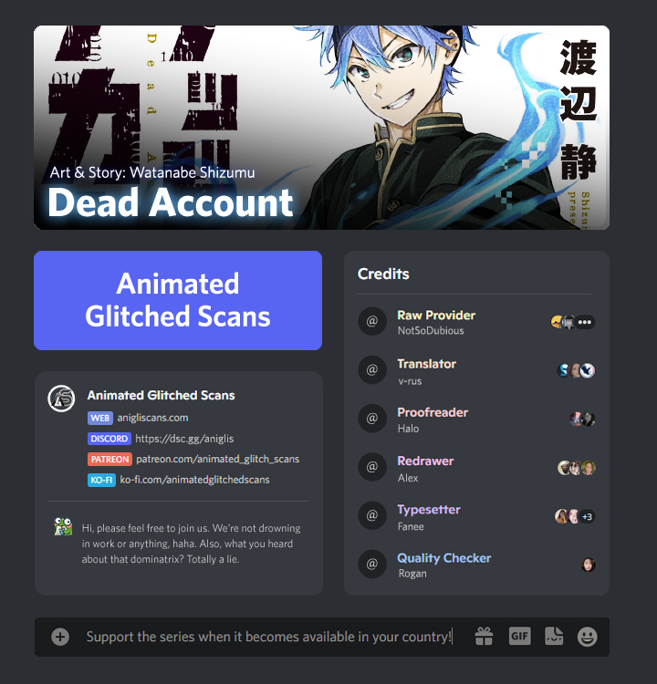 Read Dead Account EN Manga Online