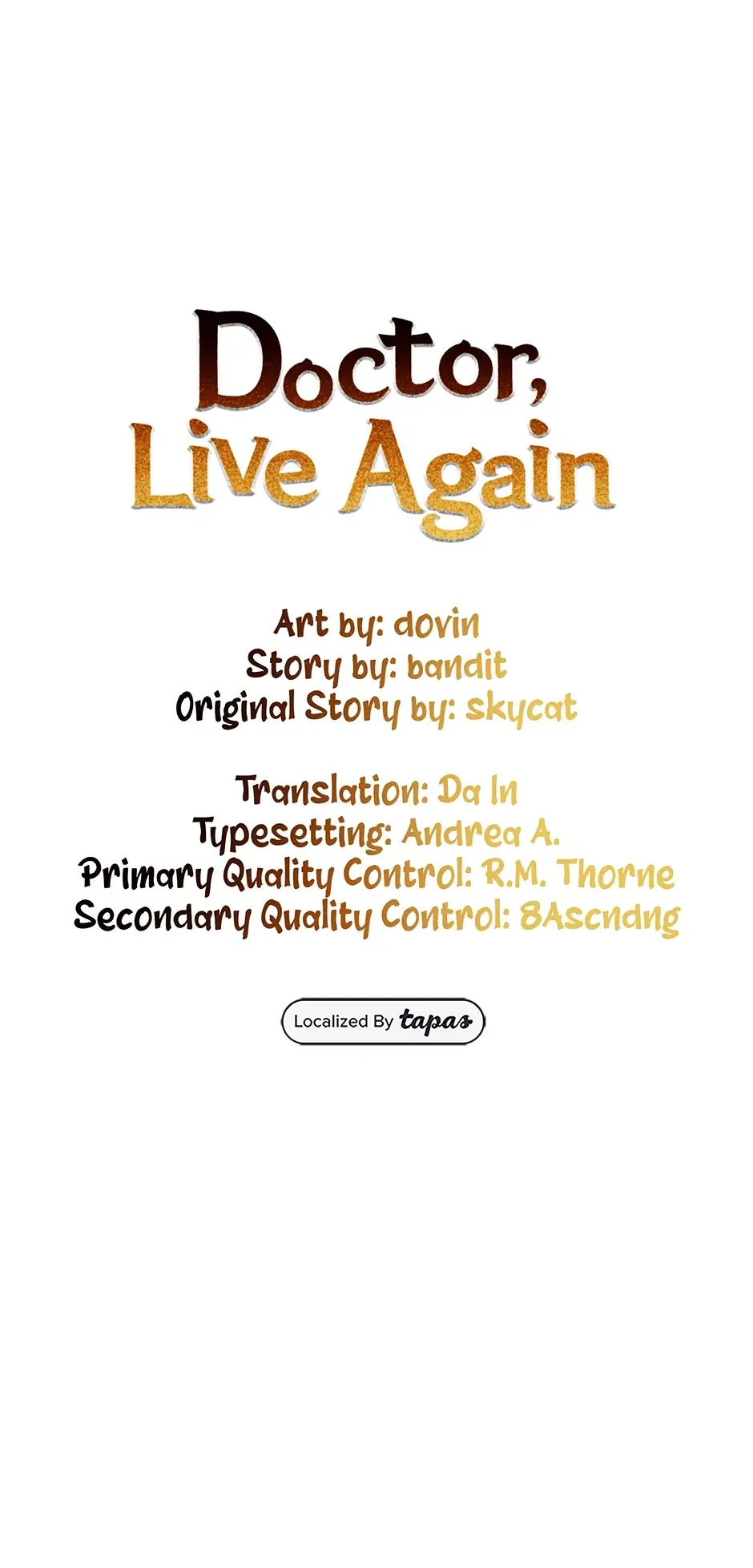 Read Doctor, Live Again EN Manga Online