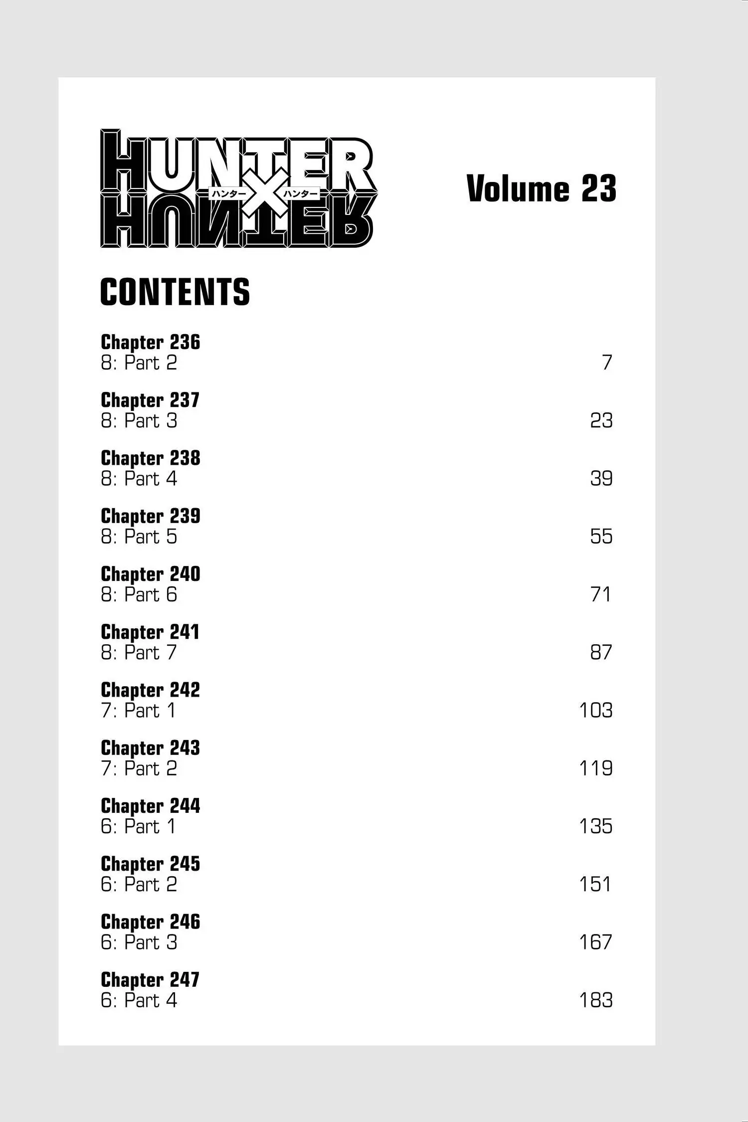 Read Hunter x Hunter EN Manga Online