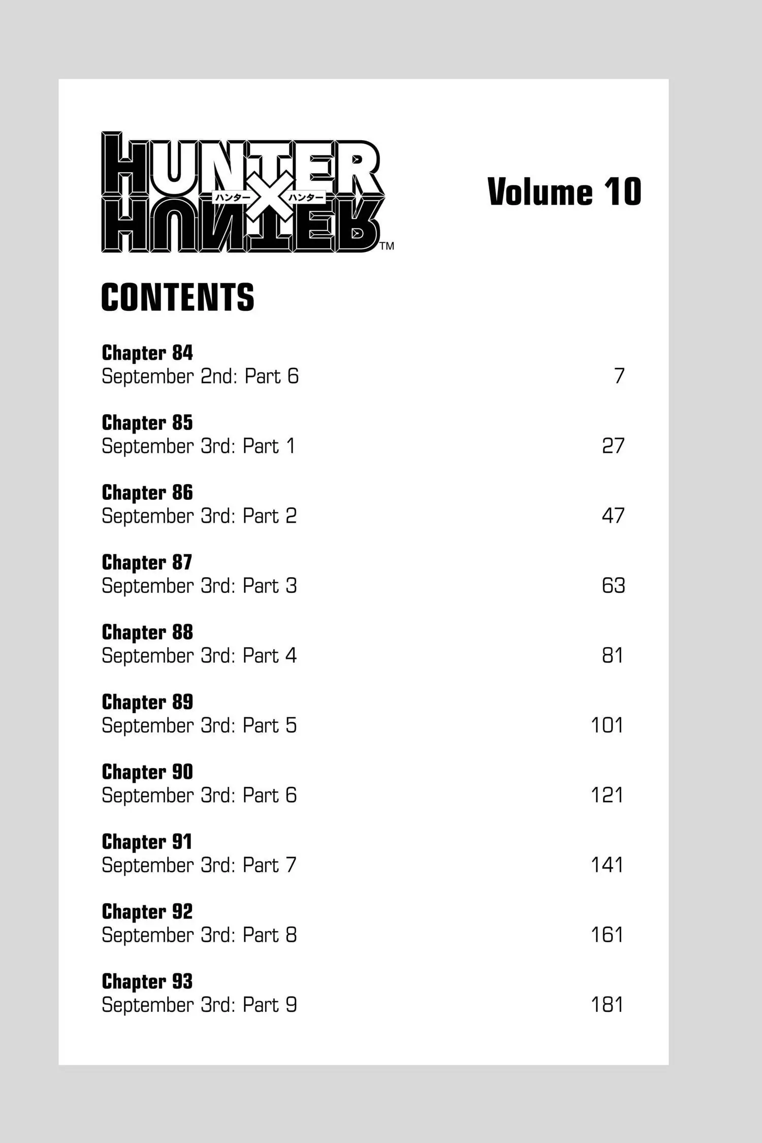 Read Hunter x Hunter EN Manga Online