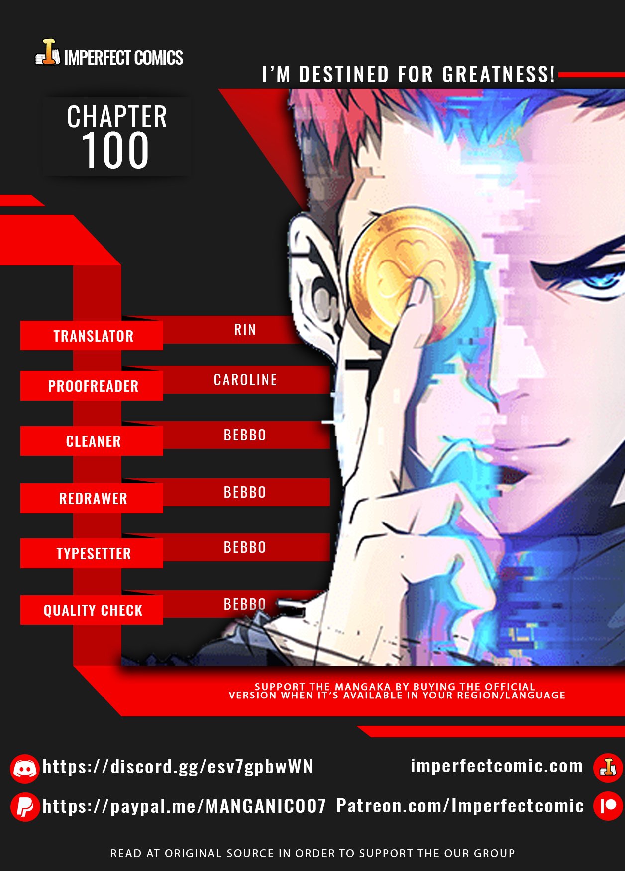 Read I'm Destined to Greatness EN Manga Online