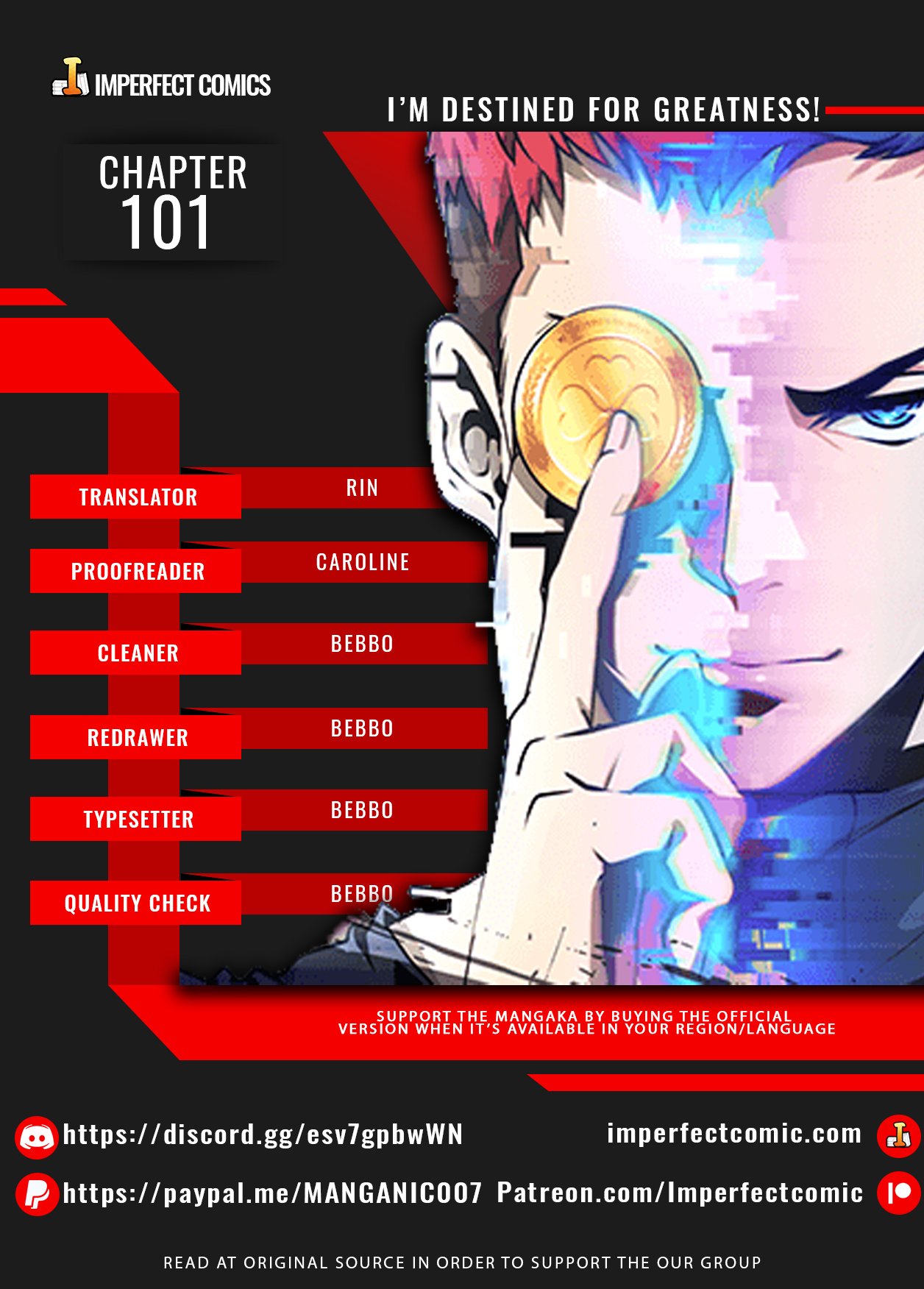 Read I'm Destined to Greatness EN Manga Online