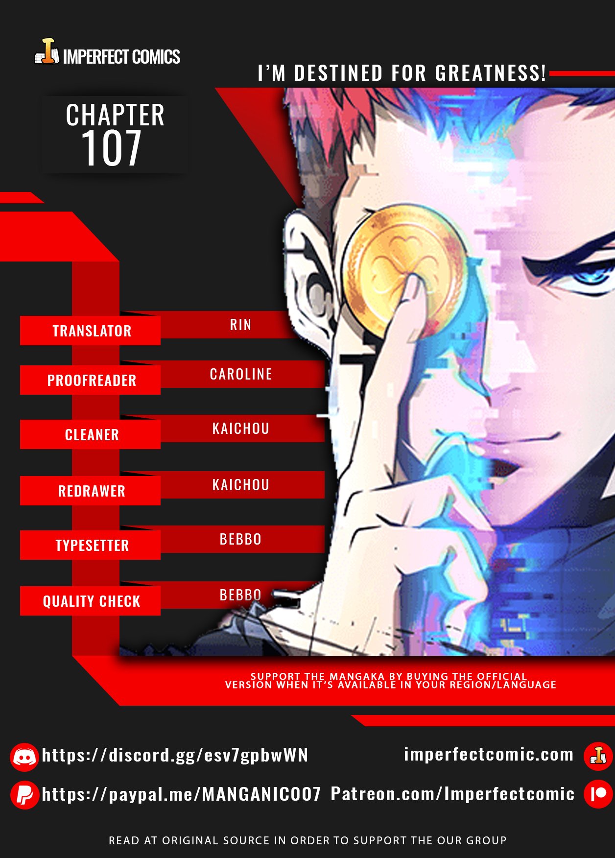 Read I'm Destined to Greatness EN Manga Online