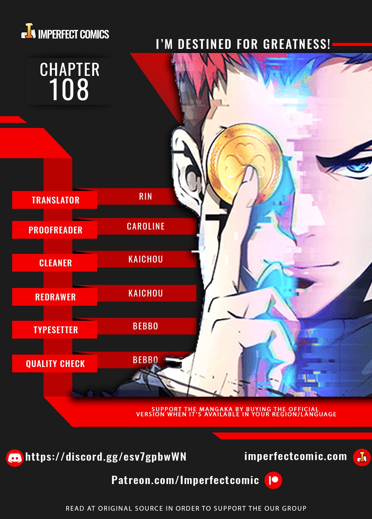 Read I'm Destined to Greatness EN Manga Online
