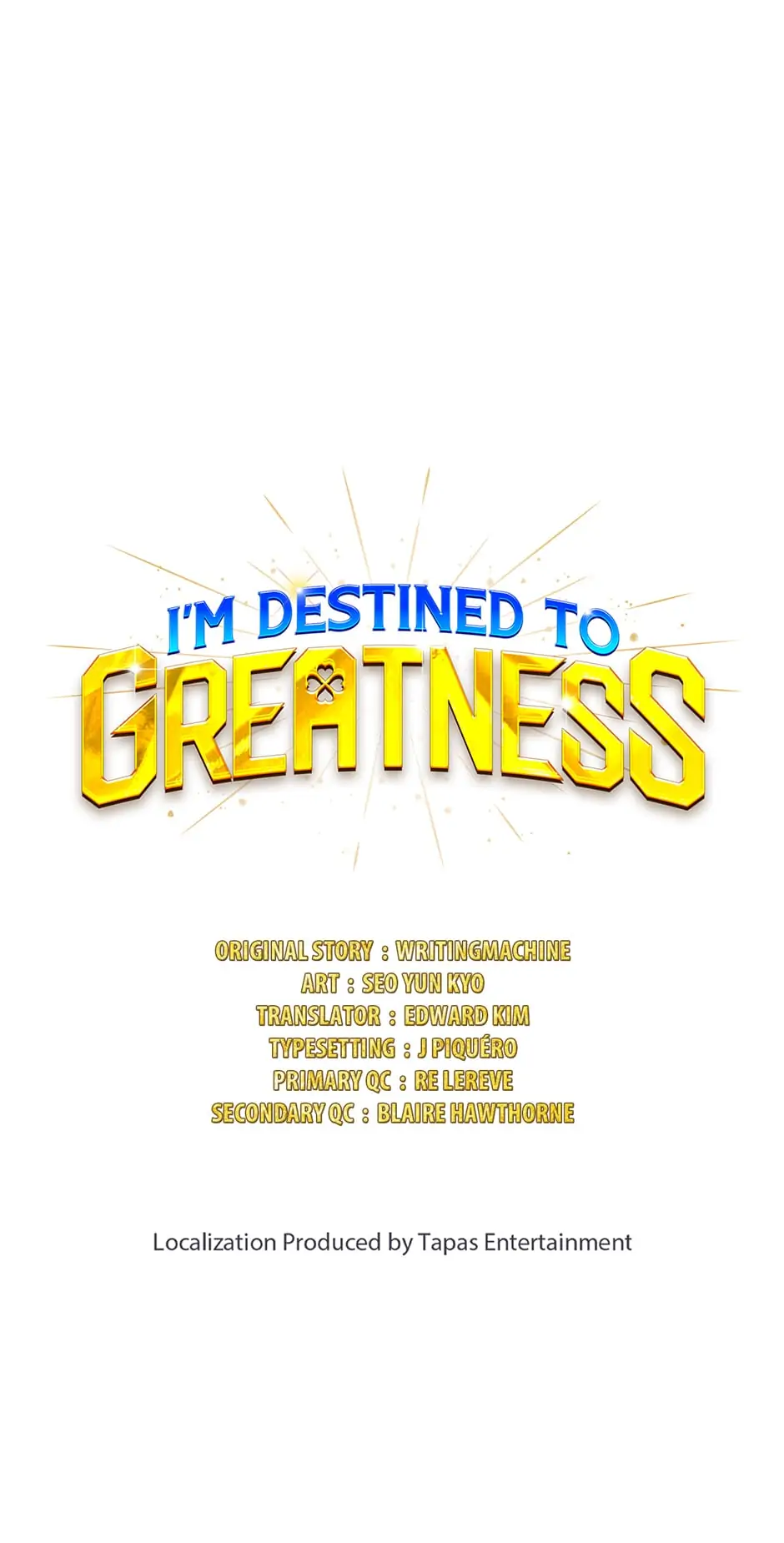 Read I'm Destined to Greatness EN Manga Online