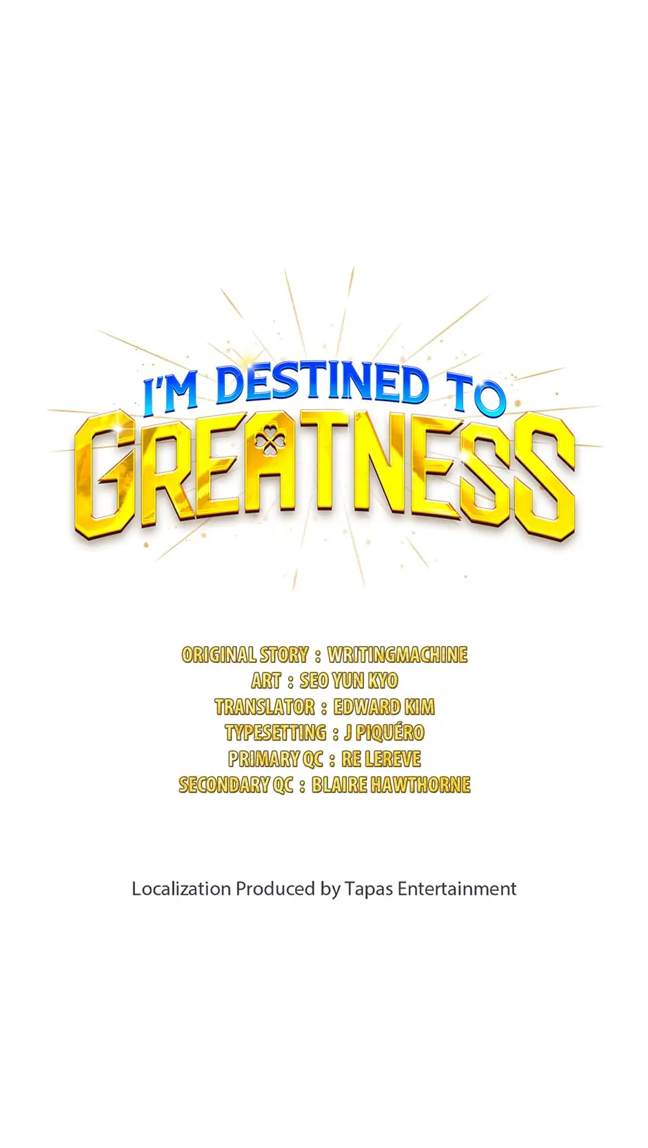 Read I'm Destined to Greatness EN Manga Online