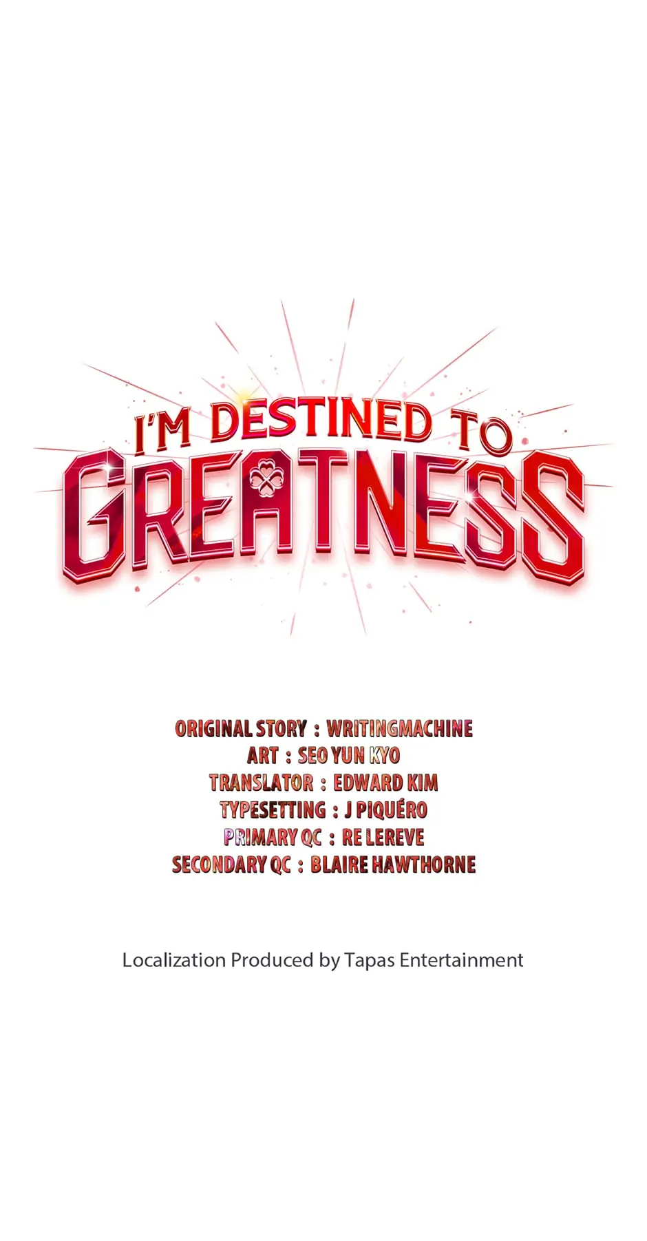 Read I'm Destined to Greatness EN Manga Online