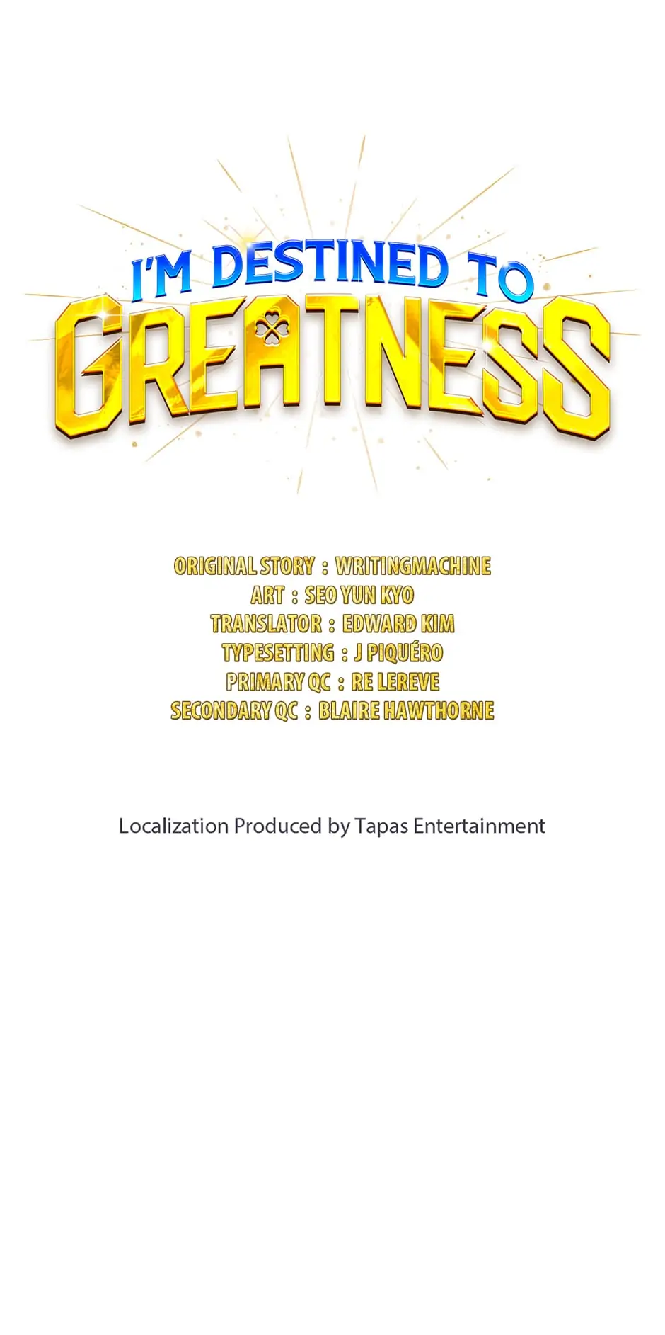 Read I'm Destined to Greatness EN Manga Online