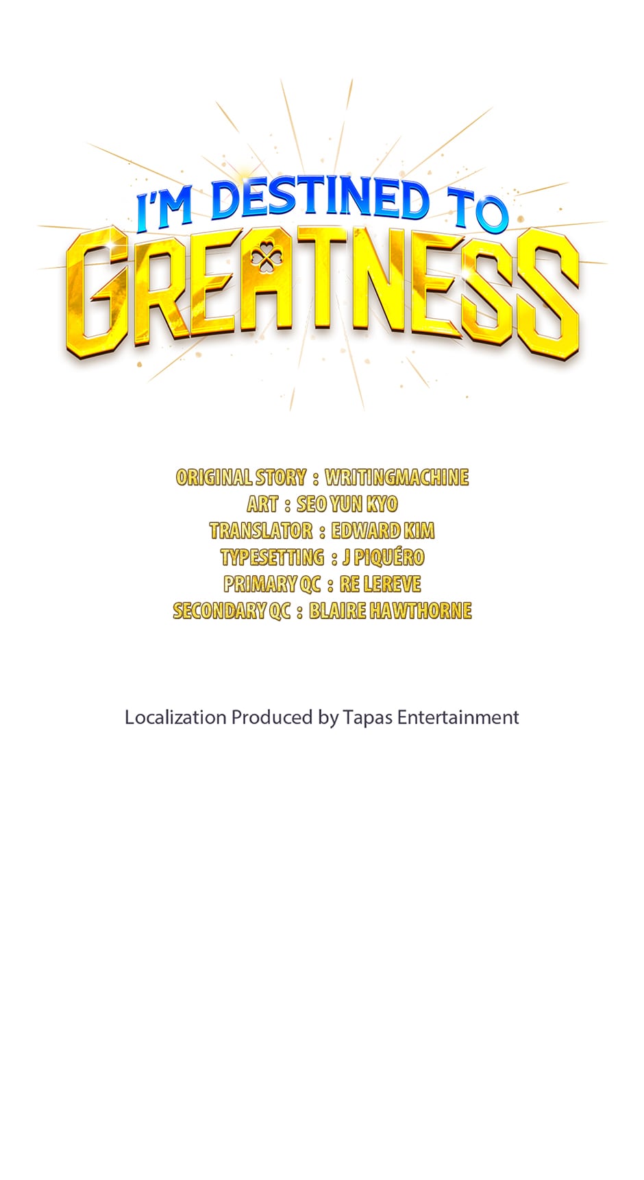 Read I'm Destined to Greatness EN Manga Online