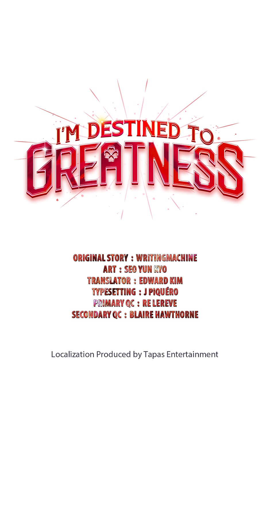 Read I'm Destined to Greatness EN Manga Online