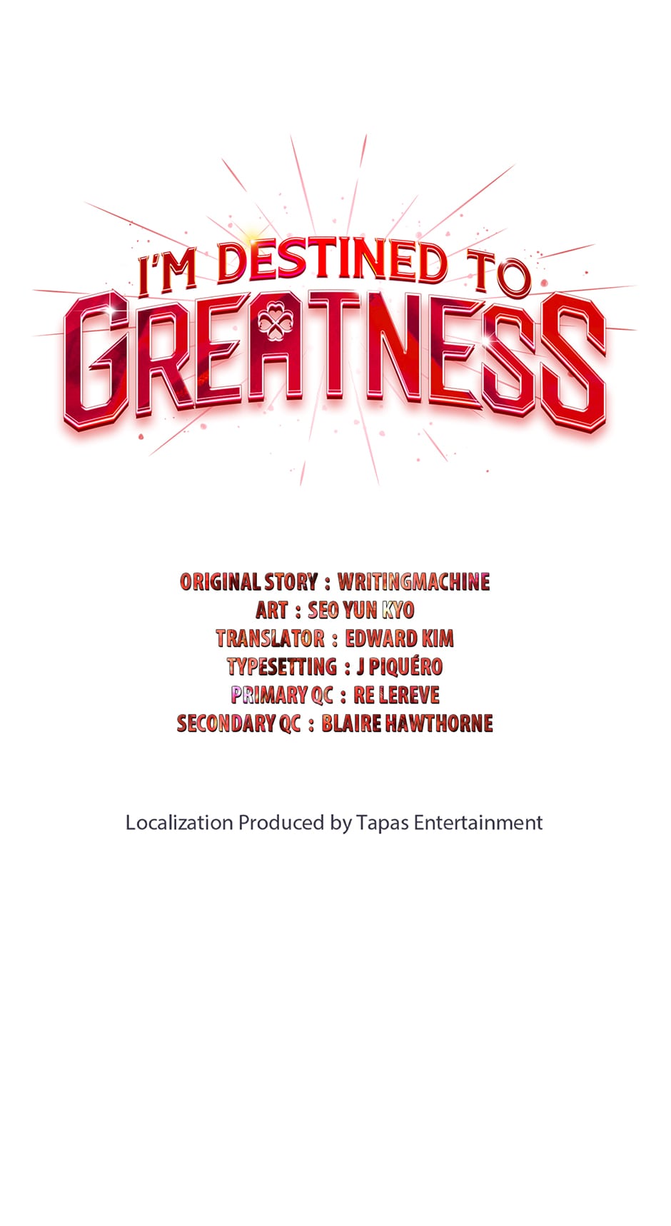 Read I'm Destined to Greatness EN Manga Online