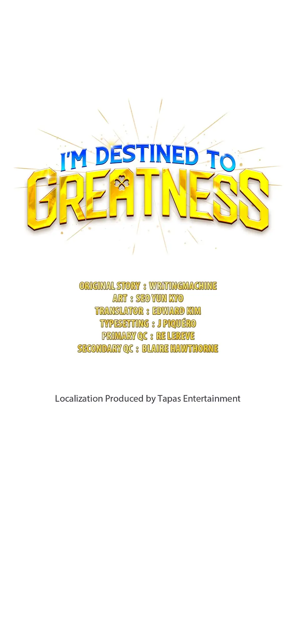 Read I'm Destined to Greatness EN Manga Online