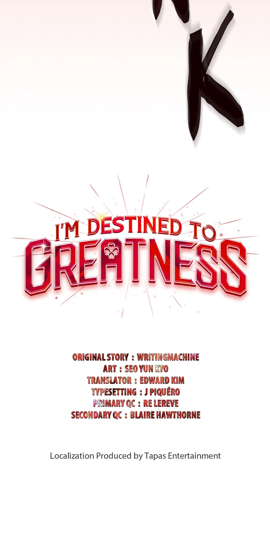 Read I'm Destined to Greatness EN Manga Online