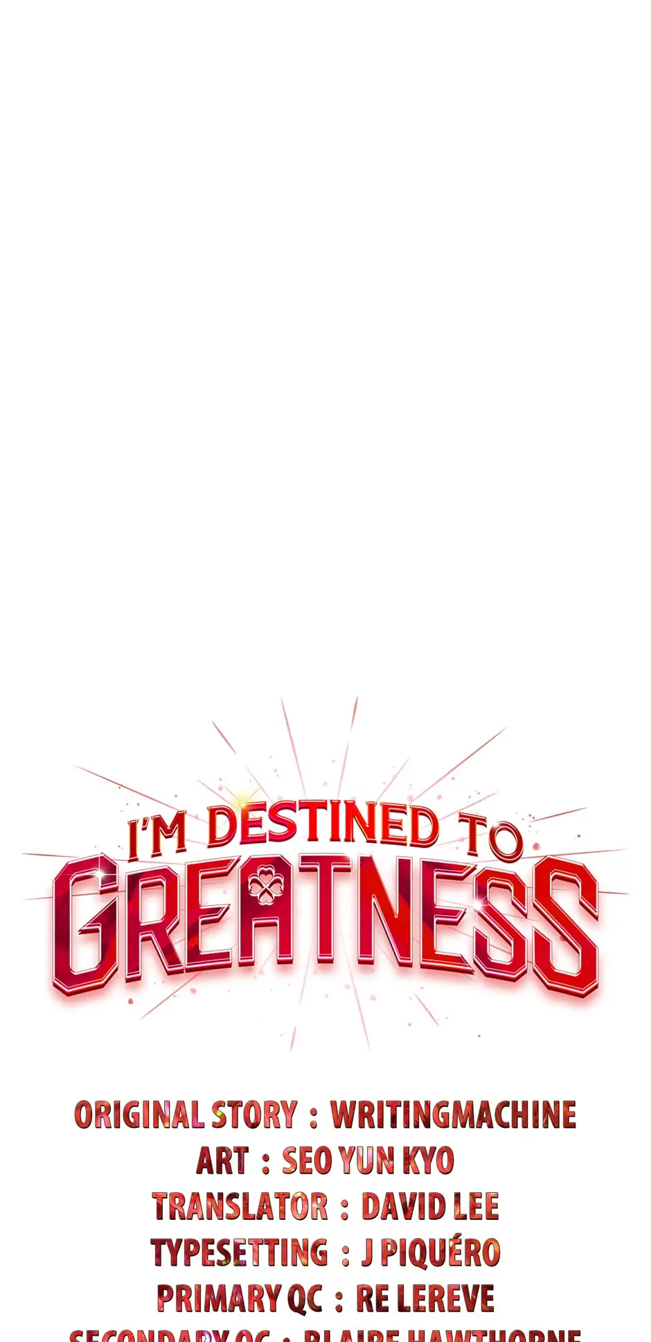 Read I'm Destined to Greatness EN Manga Online