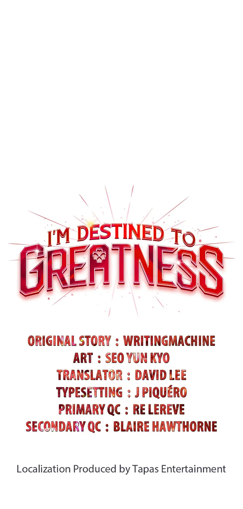 Read I'm Destined to Greatness EN Manga Online