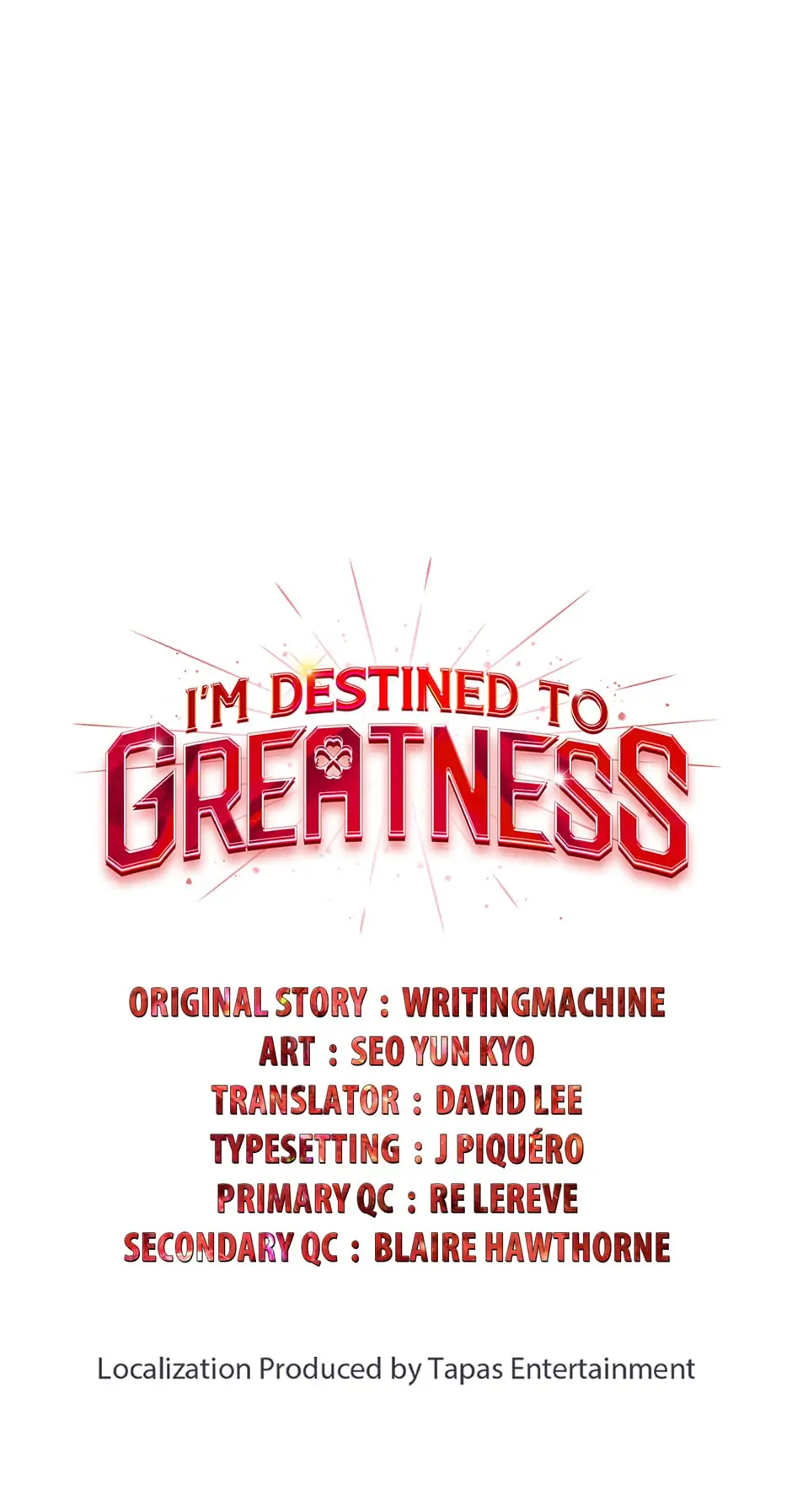 Read I'm Destined to Greatness EN Manga Online