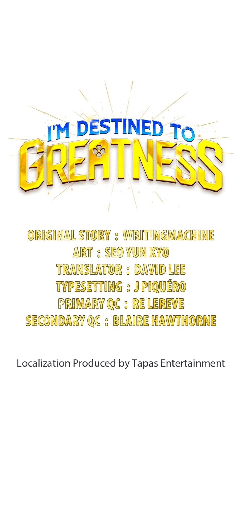 Read I'm Destined to Greatness EN Manga Online