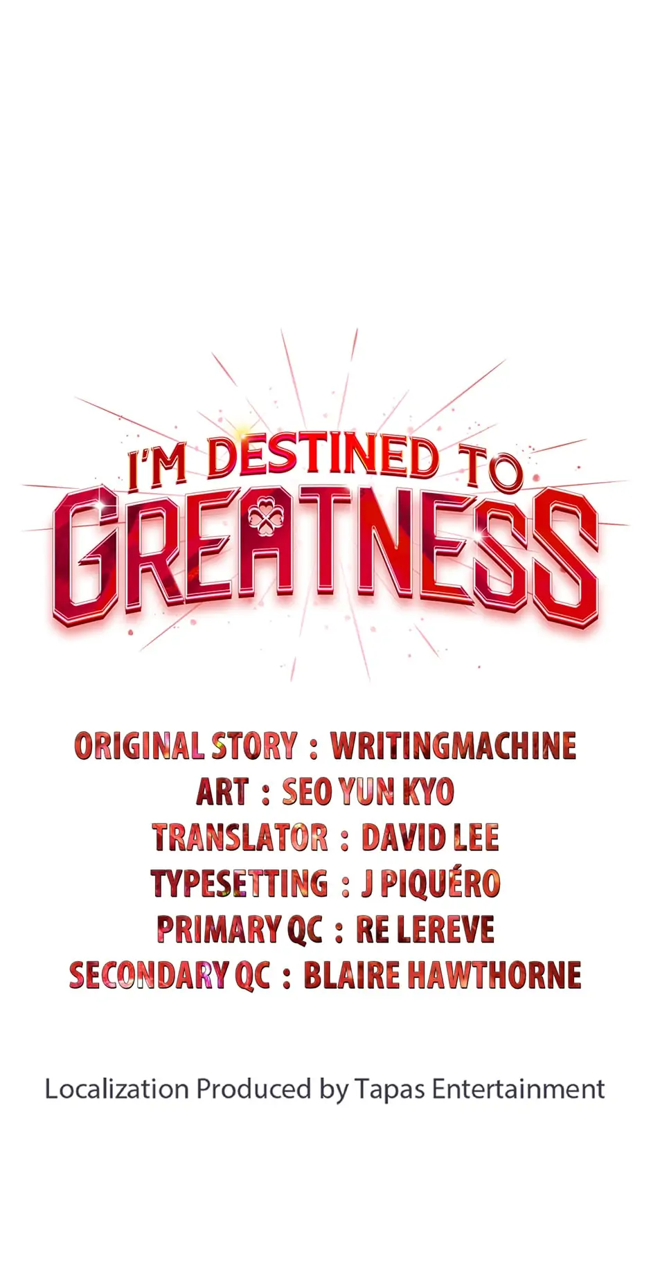 Read I'm Destined to Greatness EN Manga Online