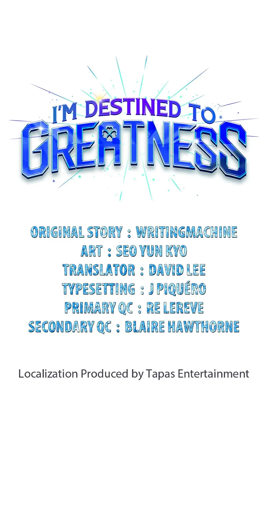 Read I'm Destined to Greatness EN Manga Online