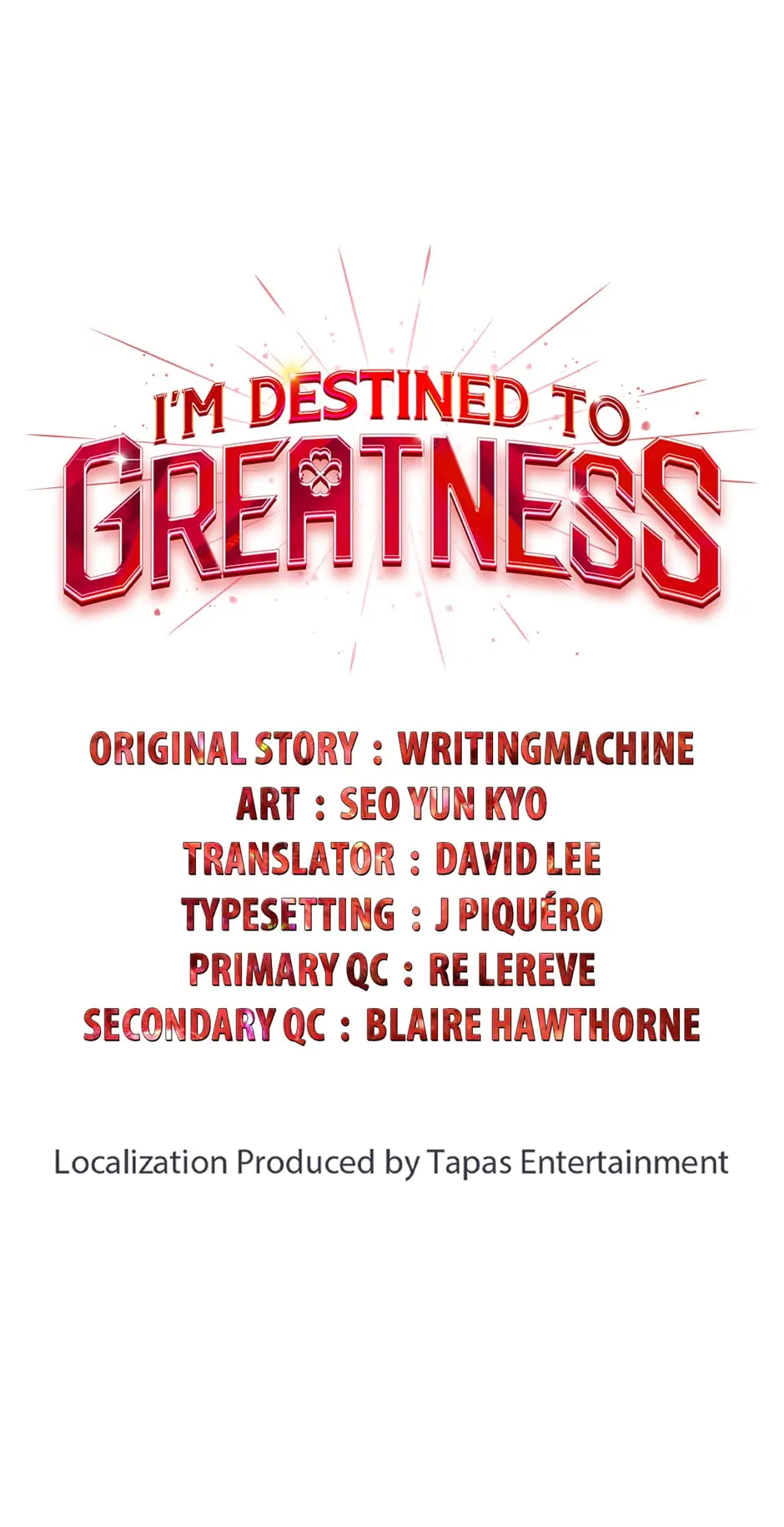 Read I'm Destined to Greatness EN Manga Online