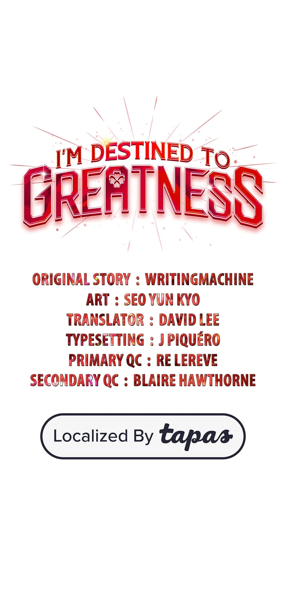 Read I'm Destined to Greatness EN Manga Online