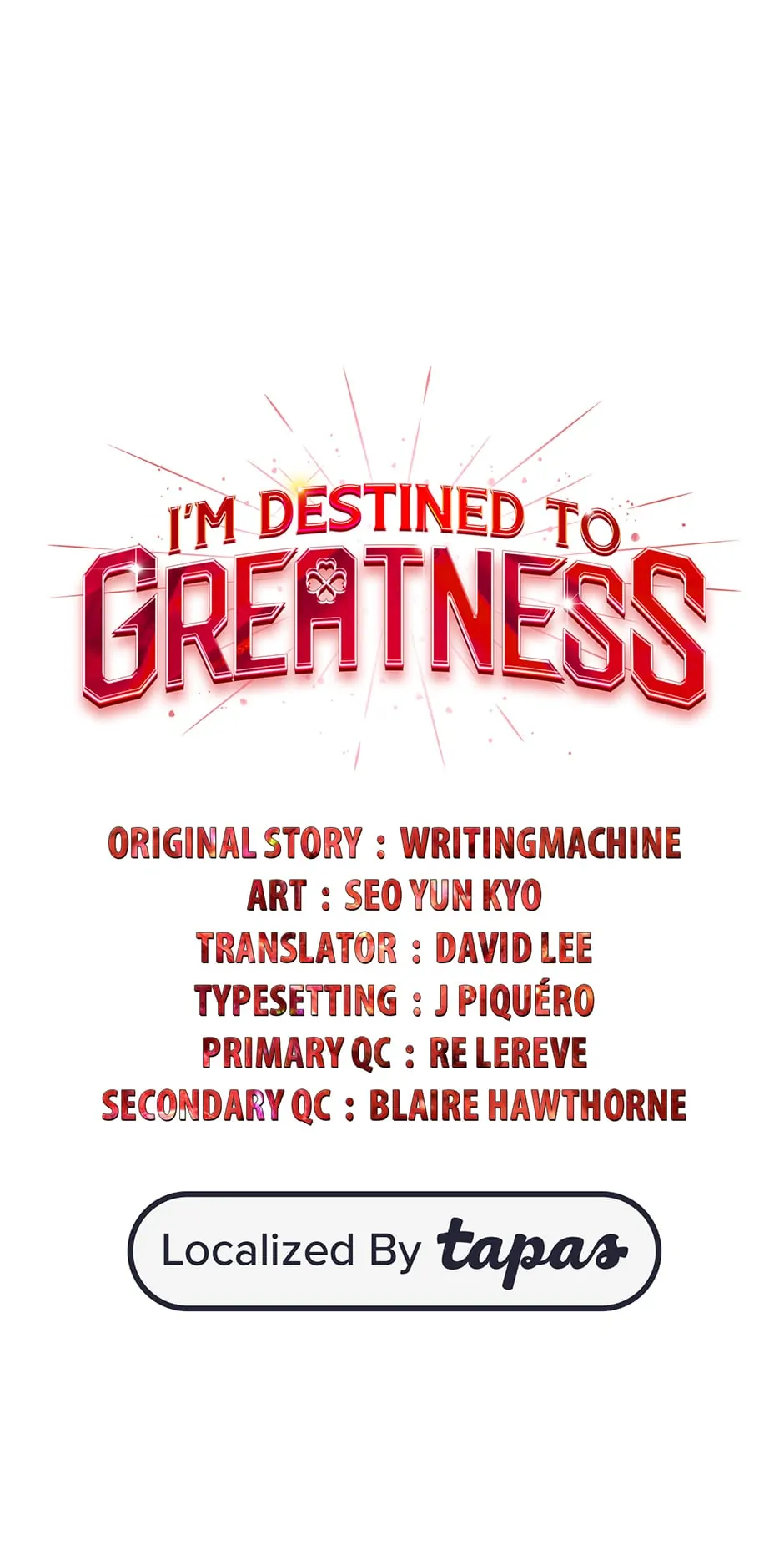 Read I'm Destined to Greatness EN Manga Online