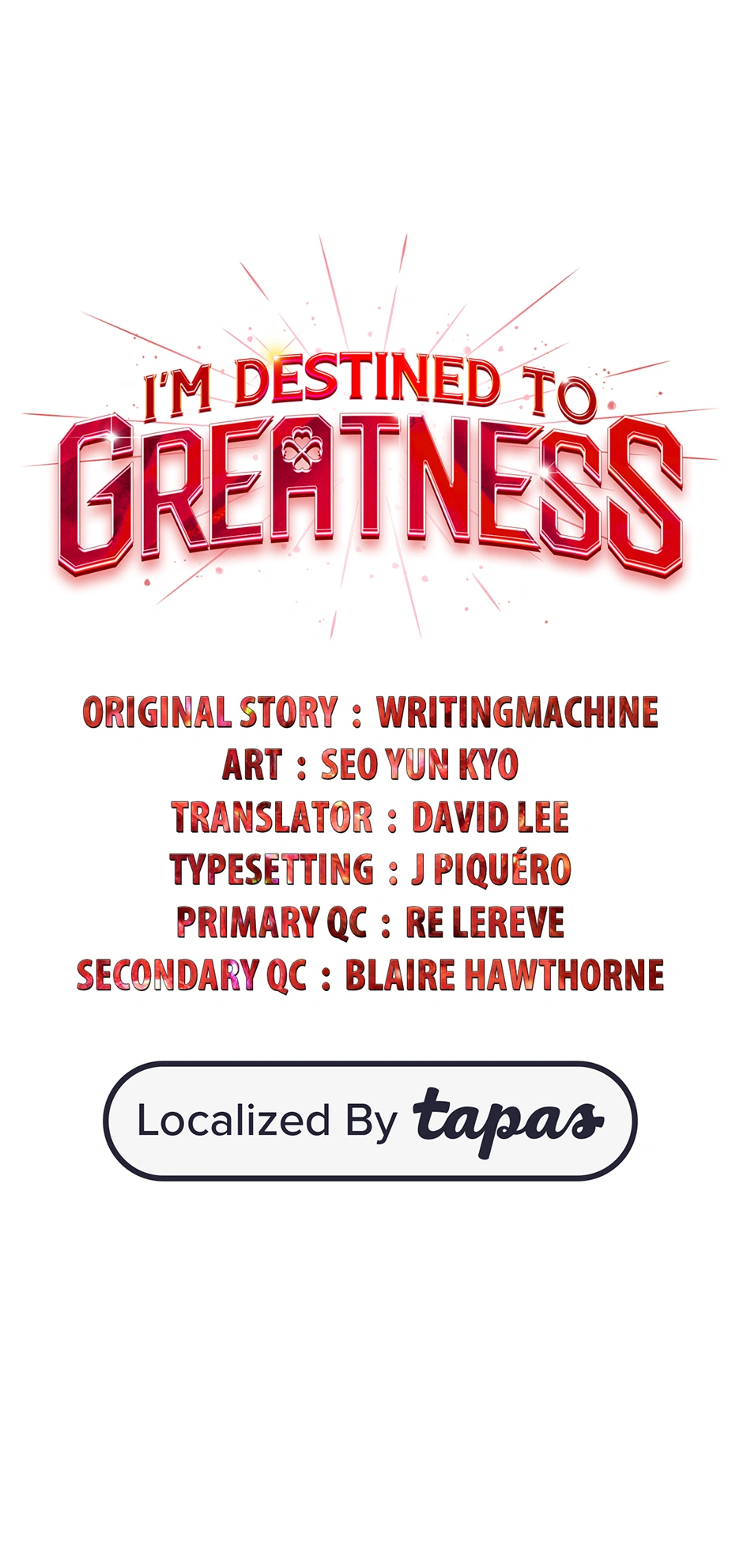 Read I'm Destined to Greatness EN Manga Online