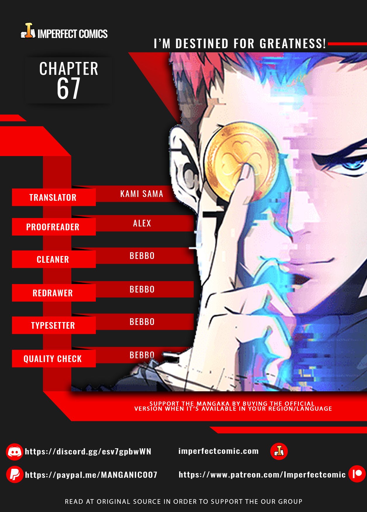 Read I'm Destined to Greatness EN Manga Online