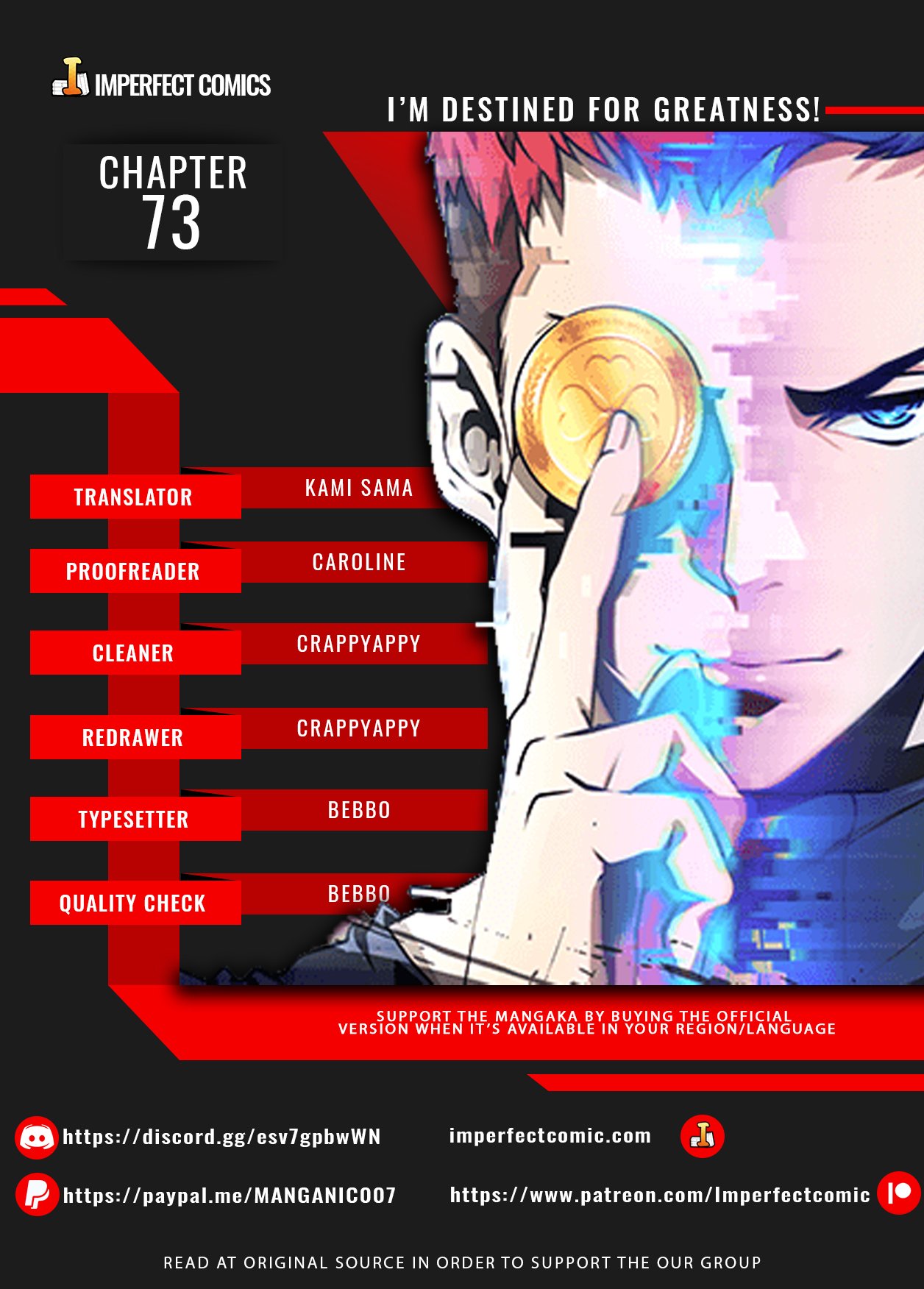 Read I'm Destined to Greatness EN Manga Online