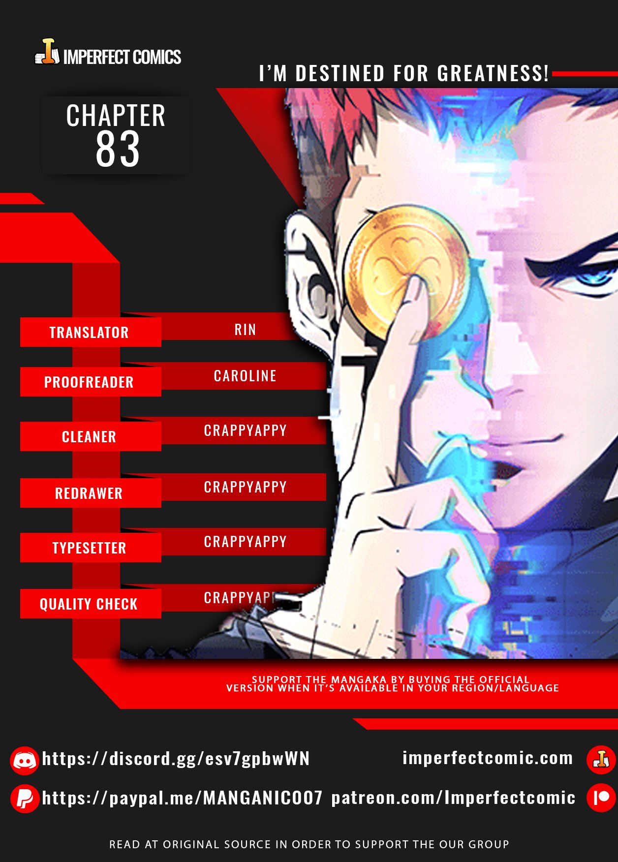 Read I'm Destined to Greatness EN Manga Online
