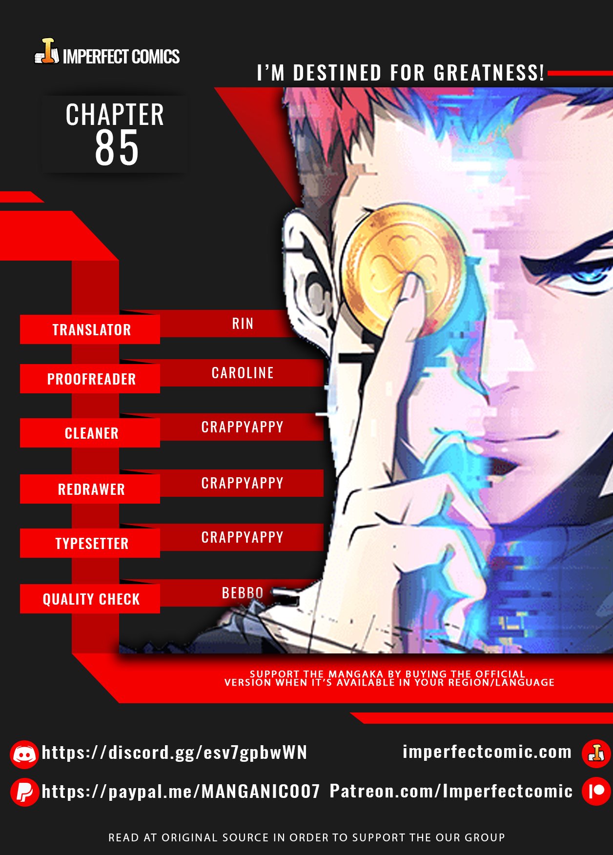 Read I'm Destined to Greatness EN Manga Online
