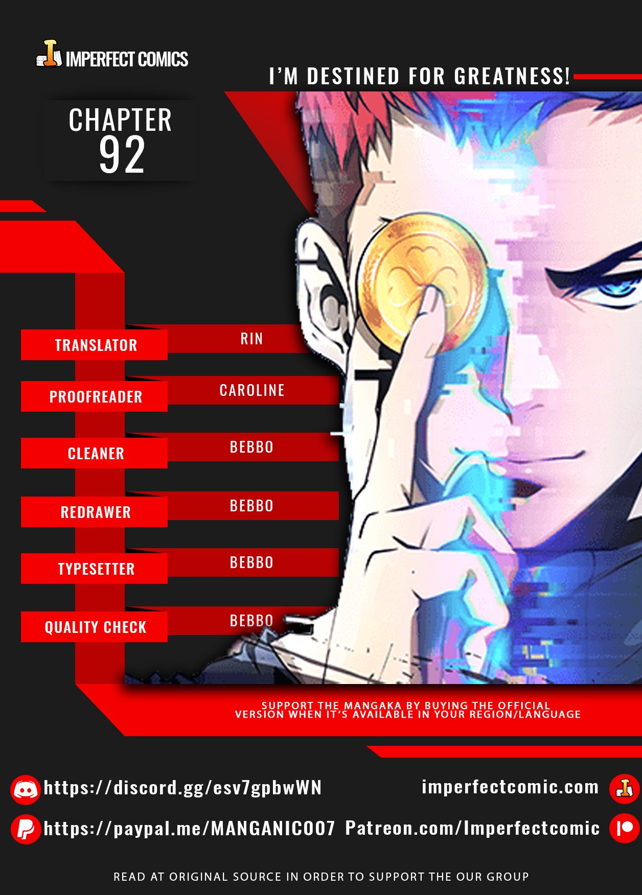 Read I'm Destined to Greatness EN Manga Online