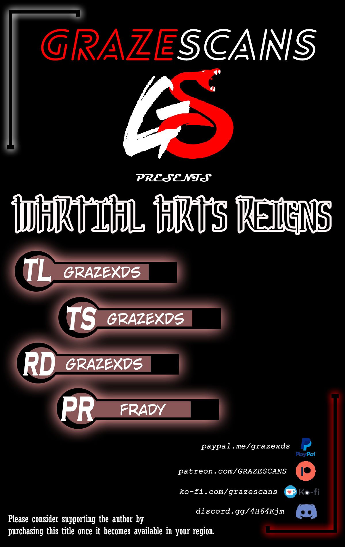 Read Martial Arts Reigns EN Manga Online