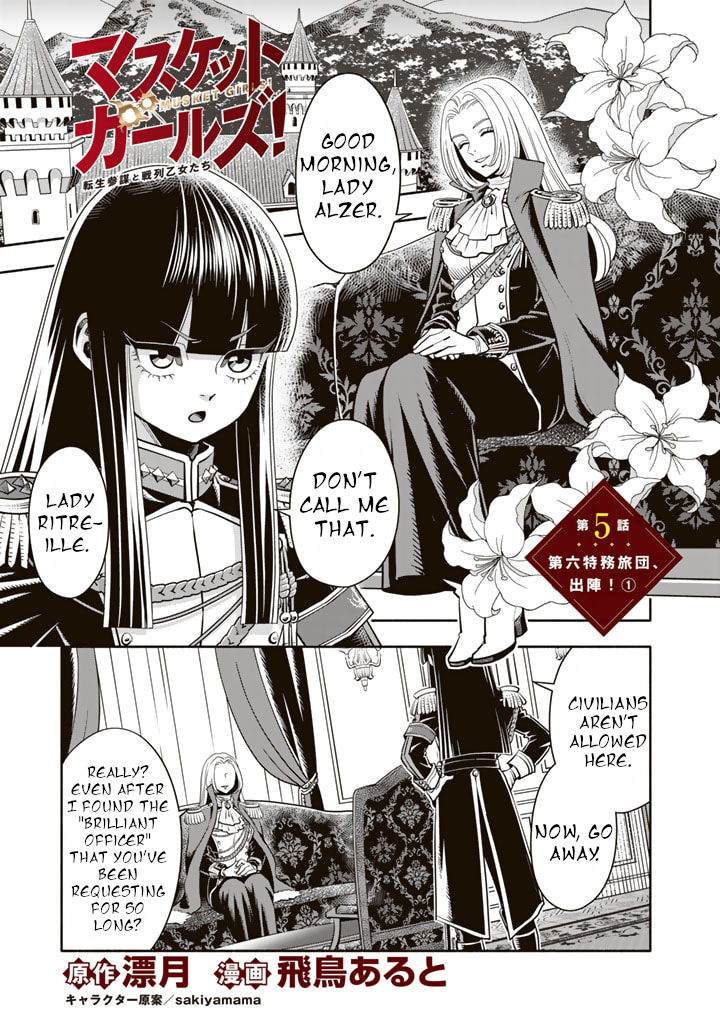 Read Musket Girls! Tensei Sanbou to Senretsu Otome-tachi EN Manga Online