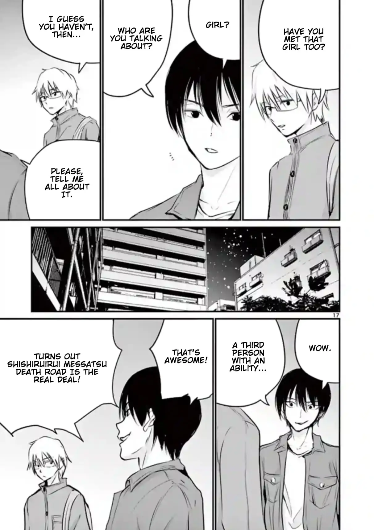 Read Naitou Shishiruirui Messatsu Death Road EN Manga Online