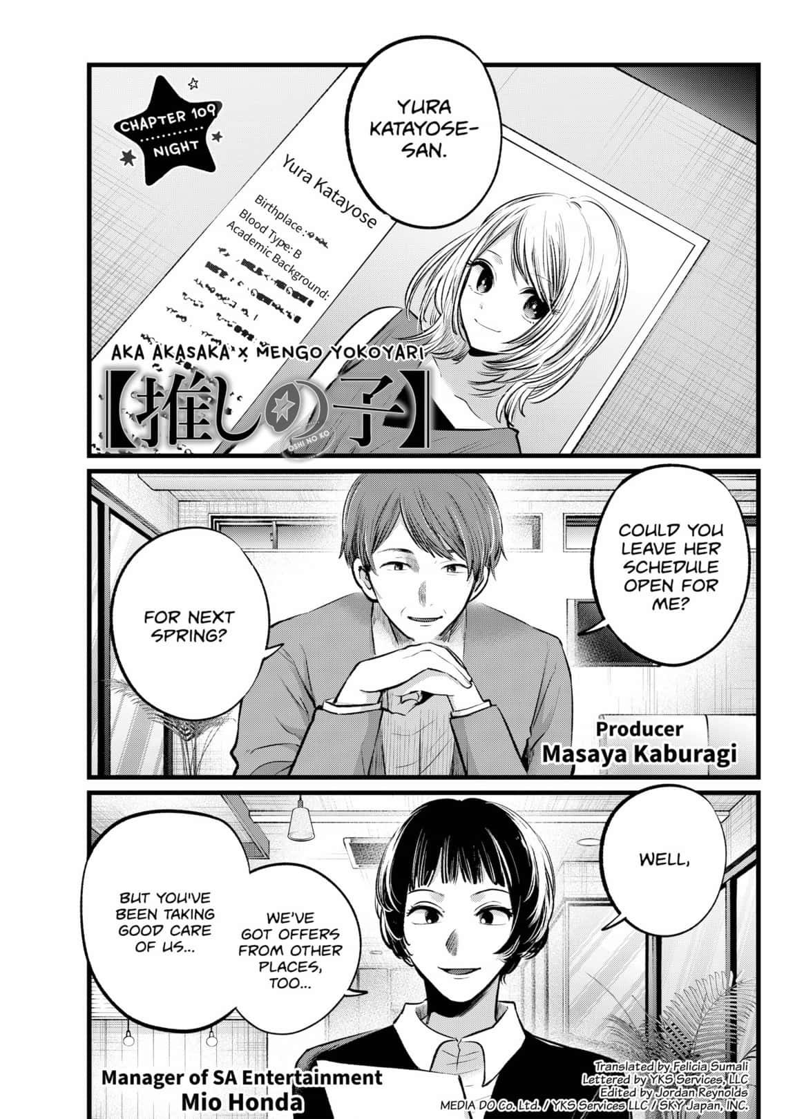 Read Oshi no Ko EN Manga Online