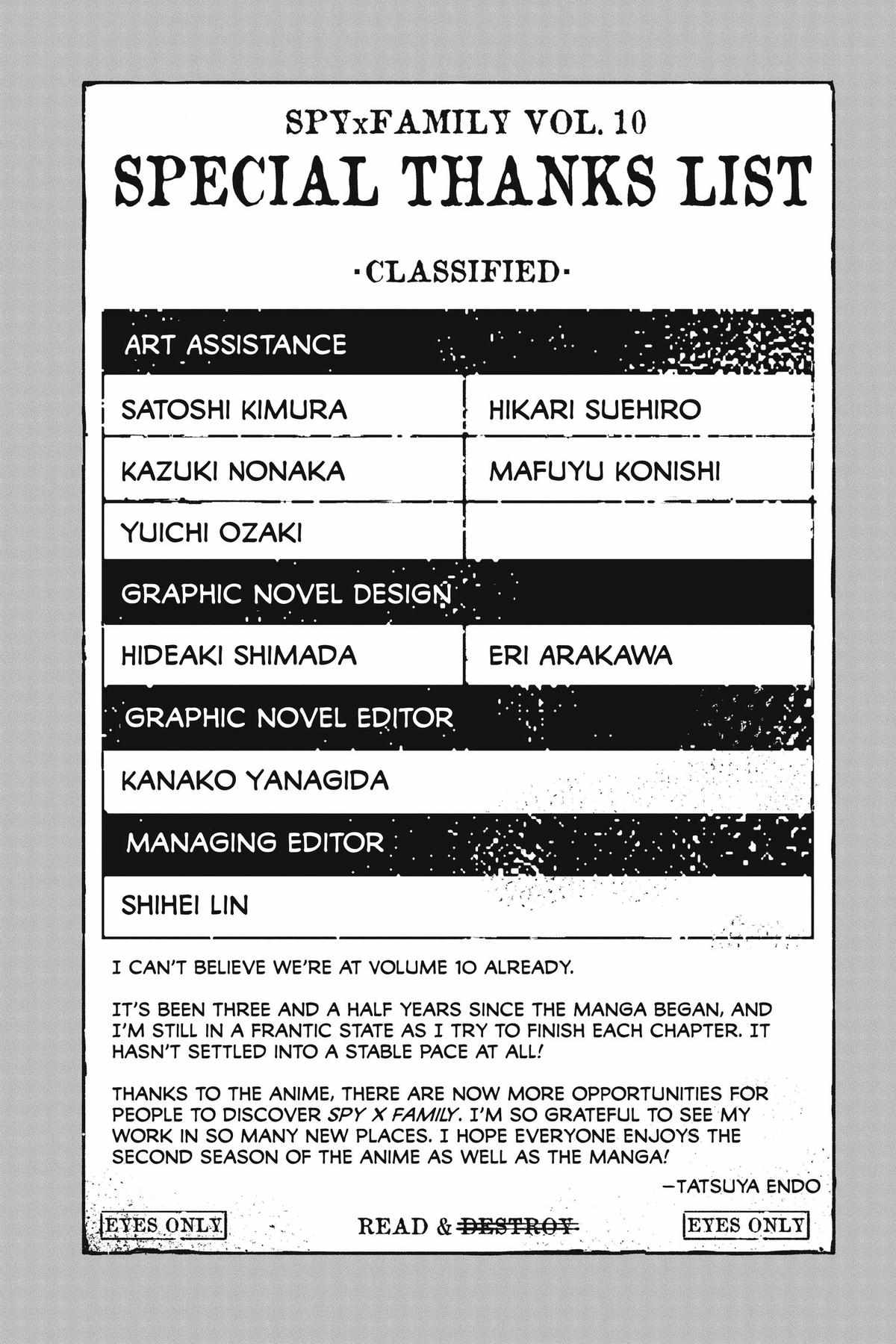 Read SPY x FAMILY EN Manga Online