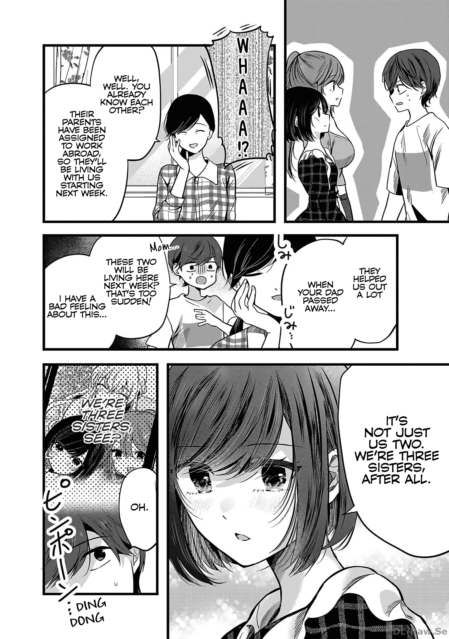 Read Three Sisters in Love with You EN Manga Online