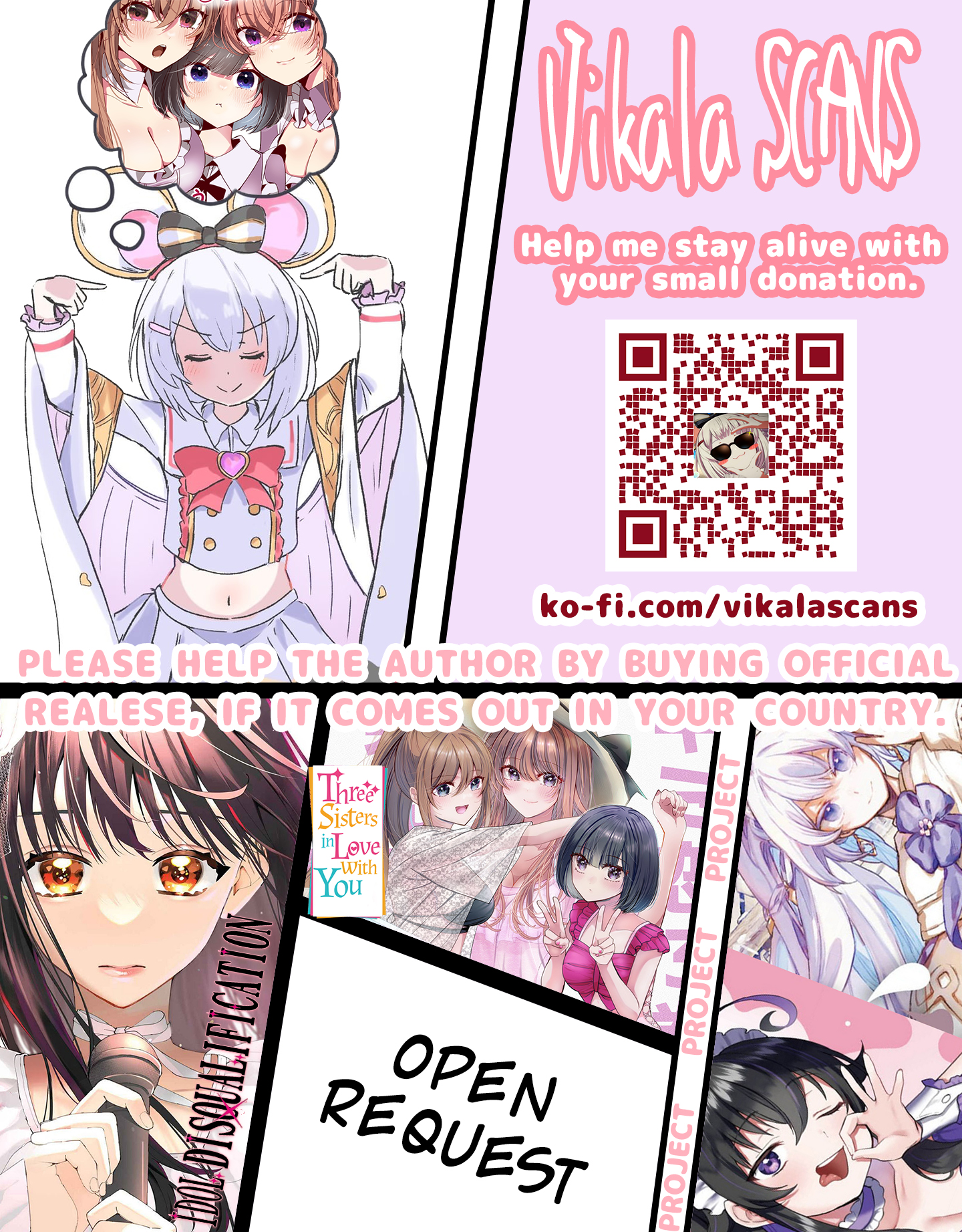 Read Three Sisters in Love with You EN Manga Online