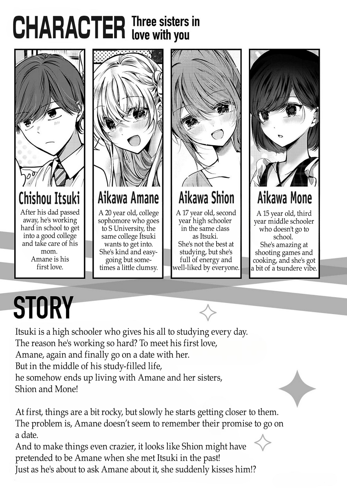 Read Three Sisters in Love with You EN Manga Online