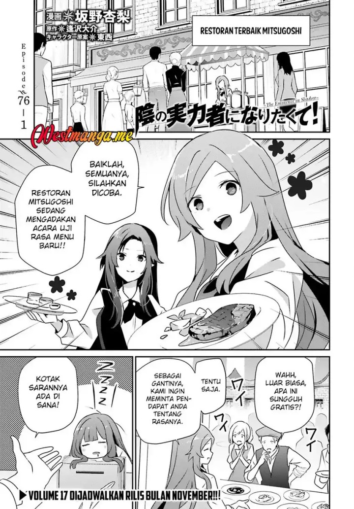 Read Kage no Jitsuryokusha ni Naritakute Bahasa ID Manga Online